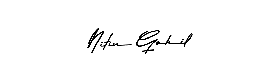 You should practise on your own different ways (Asem Kandis PERSONAL USE) to write your name (Nitin Gohil) in signature. don't let someone else do it for you. Nitin Gohil signature style 9 images and pictures png
