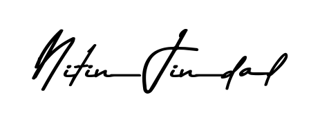 Generate high-definition signature styles for Nitin Jindal. The Asem Kandis PERSONAL USE typeface ensures crisp legibility and sophisticated design. Nitin Jindal signature style 9 images and pictures png