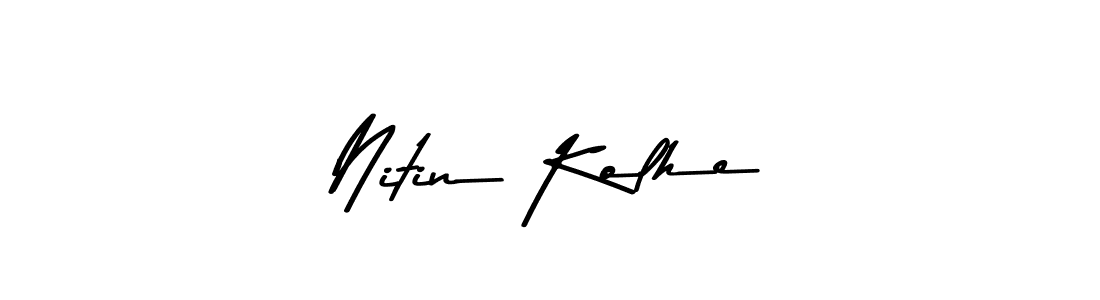 Also You can easily find your signature by using the search form. We will create Nitin Kolhe name handwritten signature images for you free of cost using Asem Kandis PERSONAL USE sign style. Nitin Kolhe signature style 9 images and pictures png