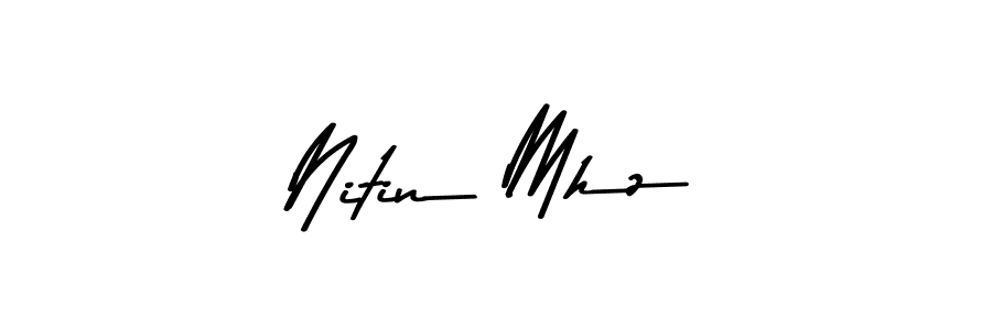 Make a beautiful signature design for name Nitin Mhz. With this signature (Asem Kandis PERSONAL USE) style, you can create a handwritten signature for free. Nitin Mhz signature style 9 images and pictures png