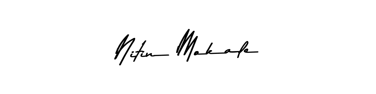 The best way (Asem Kandis PERSONAL USE) to make a short signature is to pick only two or three words in your name. The name Nitin Mokale include a total of six letters. For converting this name. Nitin Mokale signature style 9 images and pictures png