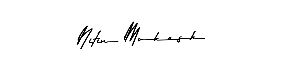 You can use this online signature creator to create a handwritten signature for the name Nitin Mukesh. This is the best online autograph maker. Nitin Mukesh signature style 9 images and pictures png