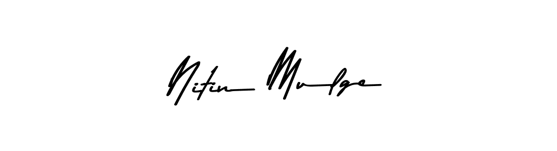 Create a beautiful signature design for name Nitin Mulge. With this signature (Asem Kandis PERSONAL USE) fonts, you can make a handwritten signature for free. Nitin Mulge signature style 9 images and pictures png