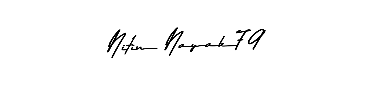 if you are searching for the best signature style for your name Nitin Nayak79. so please give up your signature search. here we have designed multiple signature styles  using Asem Kandis PERSONAL USE. Nitin Nayak79 signature style 9 images and pictures png