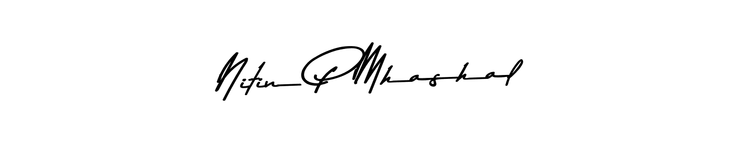 How to Draw Nitin P Mhashal signature style? Asem Kandis PERSONAL USE is a latest design signature styles for name Nitin P Mhashal. Nitin P Mhashal signature style 9 images and pictures png