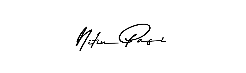 Use a signature maker to create a handwritten signature online. With this signature software, you can design (Asem Kandis PERSONAL USE) your own signature for name Nitin Pasi. Nitin Pasi signature style 9 images and pictures png