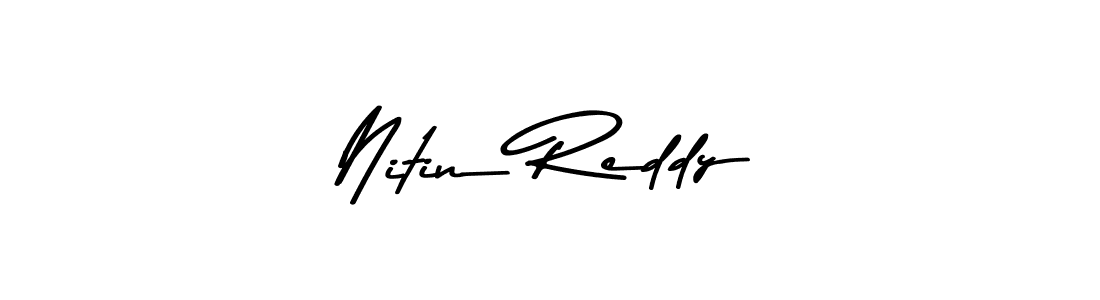 Design your own signature with our free online signature maker. With this signature software, you can create a handwritten (Asem Kandis PERSONAL USE) signature for name Nitin Reddy. Nitin Reddy signature style 9 images and pictures png