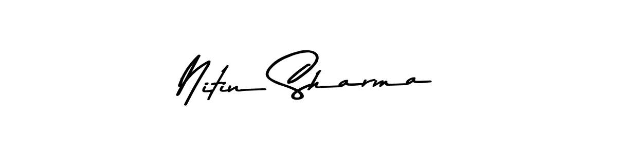 Nitin Sharma stylish signature style. Best Handwritten Sign (Asem Kandis PERSONAL USE) for my name. Handwritten Signature Collection Ideas for my name Nitin Sharma. Nitin Sharma signature style 9 images and pictures png