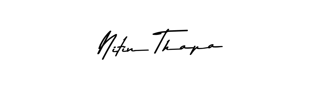 Nitin Thapa stylish signature style. Best Handwritten Sign (Asem Kandis PERSONAL USE) for my name. Handwritten Signature Collection Ideas for my name Nitin Thapa. Nitin Thapa signature style 9 images and pictures png