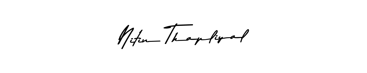 Nitin Thapliyal stylish signature style. Best Handwritten Sign (Asem Kandis PERSONAL USE) for my name. Handwritten Signature Collection Ideas for my name Nitin Thapliyal. Nitin Thapliyal signature style 9 images and pictures png