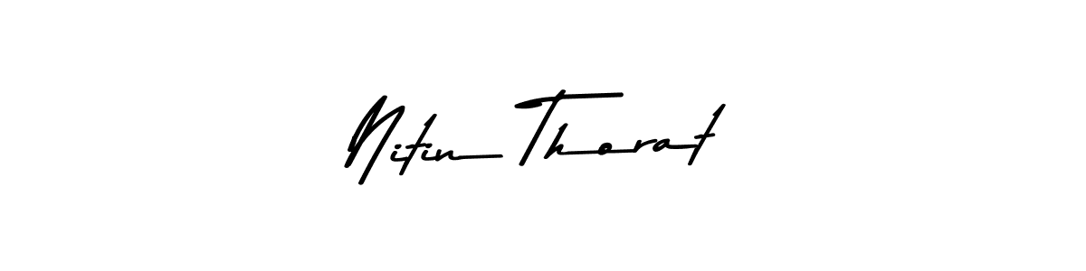 Create a beautiful signature design for name Nitin Thorat. With this signature (Asem Kandis PERSONAL USE) fonts, you can make a handwritten signature for free. Nitin Thorat signature style 9 images and pictures png