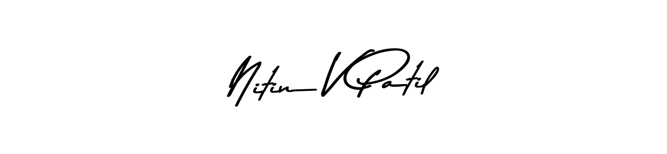 Design your own signature with our free online signature maker. With this signature software, you can create a handwritten (Asem Kandis PERSONAL USE) signature for name Nitin V Patil. Nitin V Patil signature style 9 images and pictures png