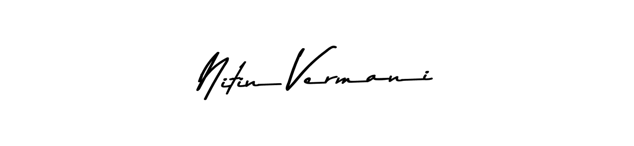 How to make Nitin Vermani signature? Asem Kandis PERSONAL USE is a professional autograph style. Create handwritten signature for Nitin Vermani name. Nitin Vermani signature style 9 images and pictures png