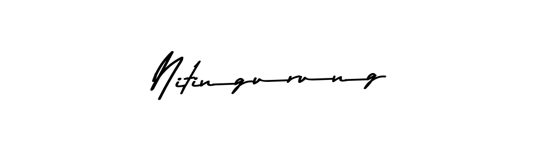 Make a beautiful signature design for name Nitingurung. With this signature (Asem Kandis PERSONAL USE) style, you can create a handwritten signature for free. Nitingurung signature style 9 images and pictures png
