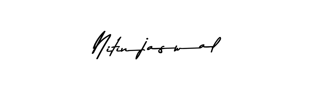 You should practise on your own different ways (Asem Kandis PERSONAL USE) to write your name (Nitinjaswal) in signature. don't let someone else do it for you. Nitinjaswal signature style 9 images and pictures png