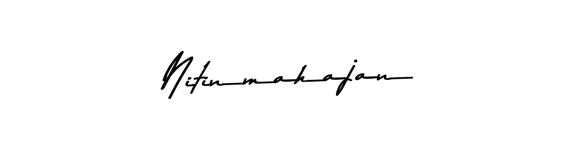 Design your own signature with our free online signature maker. With this signature software, you can create a handwritten (Asem Kandis PERSONAL USE) signature for name Nitinmahajan. Nitinmahajan signature style 9 images and pictures png