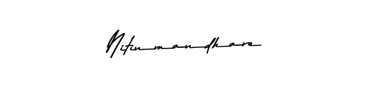 Similarly Asem Kandis PERSONAL USE is the best handwritten signature design. Signature creator online .You can use it as an online autograph creator for name Nitinmandhare. Nitinmandhare signature style 9 images and pictures png