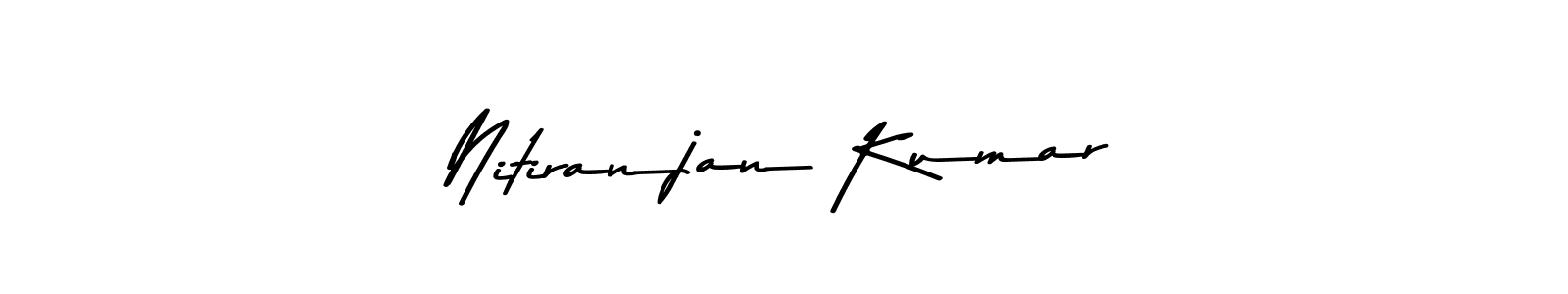 Make a beautiful signature design for name Nitiranjan Kumar. With this signature (Asem Kandis PERSONAL USE) style, you can create a handwritten signature for free. Nitiranjan Kumar signature style 9 images and pictures png