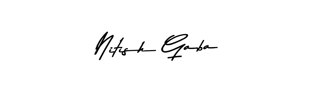 Check out images of Autograph of Nitish Gaba name. Actor Nitish Gaba Signature Style. Asem Kandis PERSONAL USE is a professional sign style online. Nitish Gaba signature style 9 images and pictures png