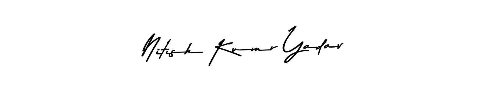 Make a beautiful signature design for name Nitish Kumr Yadav. Use this online signature maker to create a handwritten signature for free. Nitish Kumr Yadav signature style 9 images and pictures png