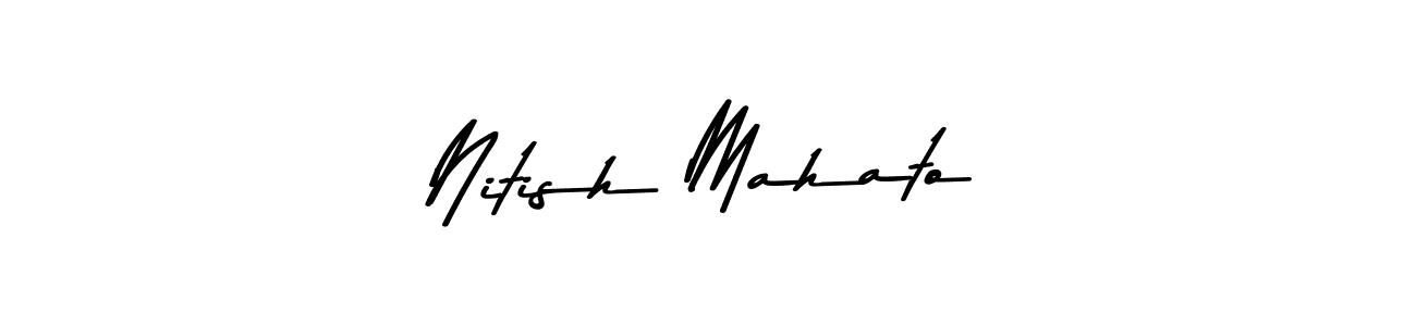 Similarly Asem Kandis PERSONAL USE is the best handwritten signature design. Signature creator online .You can use it as an online autograph creator for name Nitish Mahato. Nitish Mahato signature style 9 images and pictures png