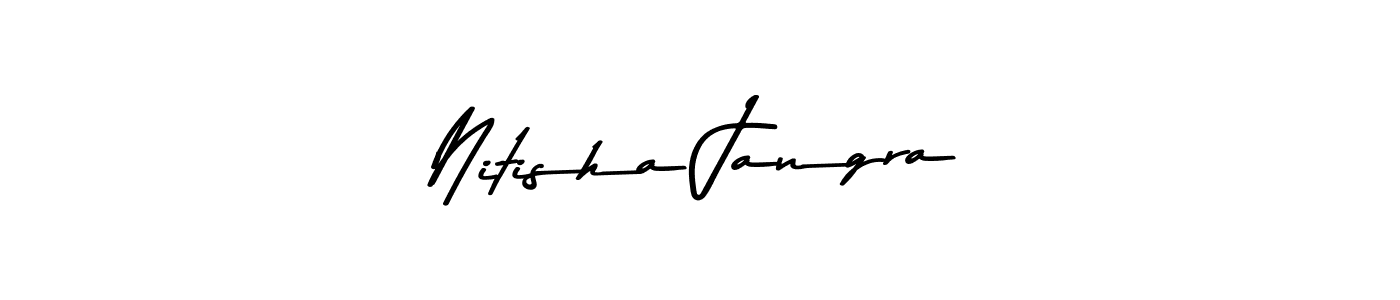 How to make Nitisha Jangra signature? Asem Kandis PERSONAL USE is a professional autograph style. Create handwritten signature for Nitisha Jangra name. Nitisha Jangra signature style 9 images and pictures png