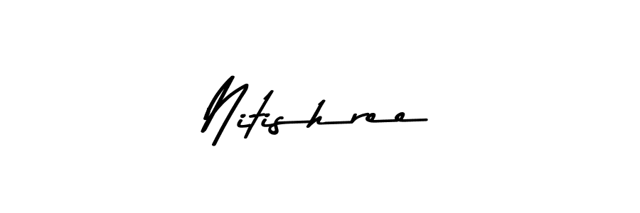 This is the best signature style for the Nitishree name. Also you like these signature font (Asem Kandis PERSONAL USE). Mix name signature. Nitishree signature style 9 images and pictures png