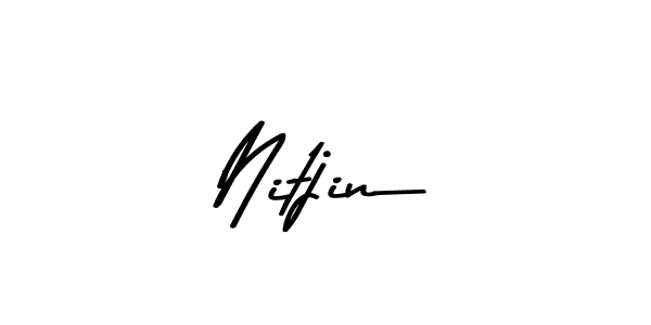 Also You can easily find your signature by using the search form. We will create Nitjin name handwritten signature images for you free of cost using Asem Kandis PERSONAL USE sign style. Nitjin signature style 9 images and pictures png