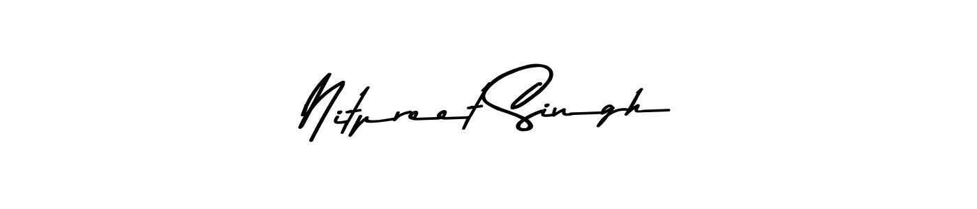 Asem Kandis PERSONAL USE is a professional signature style that is perfect for those who want to add a touch of class to their signature. It is also a great choice for those who want to make their signature more unique. Get Nitpreet Singh name to fancy signature for free. Nitpreet Singh signature style 9 images and pictures png