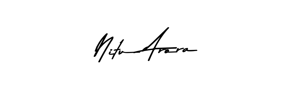 The best way (Asem Kandis PERSONAL USE) to make a short signature is to pick only two or three words in your name. The name Nitu Arora include a total of six letters. For converting this name. Nitu Arora signature style 9 images and pictures png