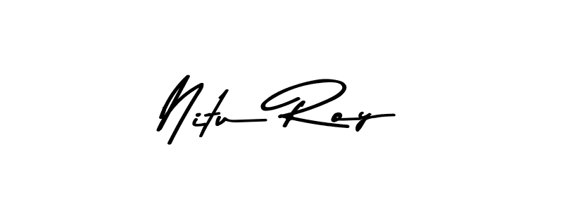 Create a beautiful signature design for name Nitu Roy. With this signature (Asem Kandis PERSONAL USE) fonts, you can make a handwritten signature for free. Nitu Roy signature style 9 images and pictures png