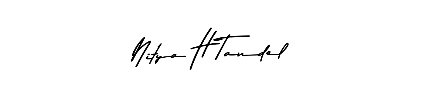 You can use this online signature creator to create a handwritten signature for the name Nitya H Tandel. This is the best online autograph maker. Nitya H Tandel signature style 9 images and pictures png