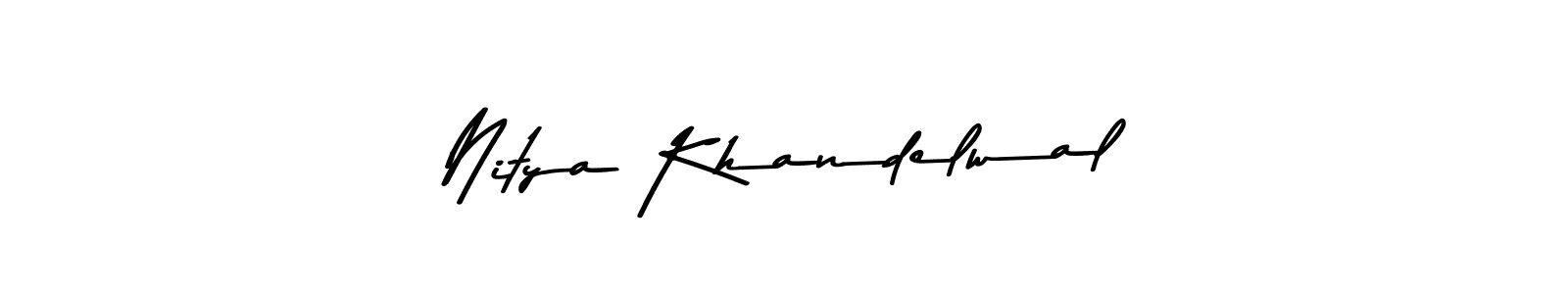Similarly Asem Kandis PERSONAL USE is the best handwritten signature design. Signature creator online .You can use it as an online autograph creator for name Nitya Khandelwal. Nitya Khandelwal signature style 9 images and pictures png