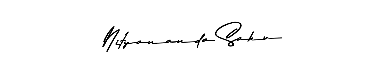 Design your own signature with our free online signature maker. With this signature software, you can create a handwritten (Asem Kandis PERSONAL USE) signature for name Nityananda Sahu. Nityananda Sahu signature style 9 images and pictures png