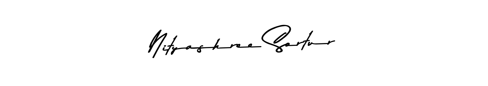 Make a beautiful signature design for name Nityashree Sortur. Use this online signature maker to create a handwritten signature for free. Nityashree Sortur signature style 9 images and pictures png