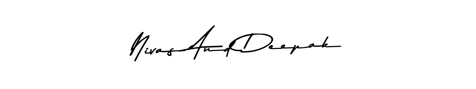 Design your own signature with our free online signature maker. With this signature software, you can create a handwritten (Asem Kandis PERSONAL USE) signature for name Nivas And Deepak. Nivas And Deepak signature style 9 images and pictures png