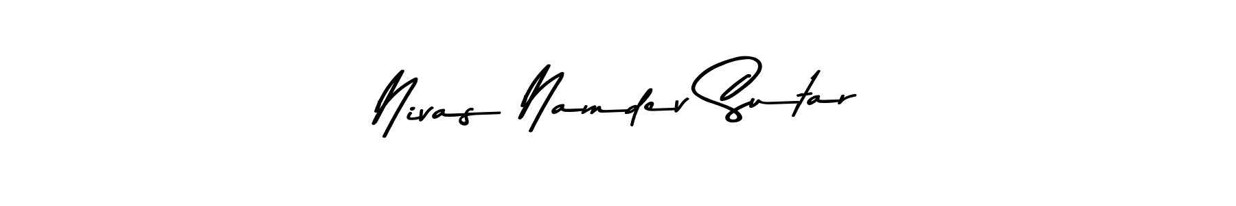 Asem Kandis PERSONAL USE is a professional signature style that is perfect for those who want to add a touch of class to their signature. It is also a great choice for those who want to make their signature more unique. Get Nivas Namdev Sutar name to fancy signature for free. Nivas Namdev Sutar signature style 9 images and pictures png