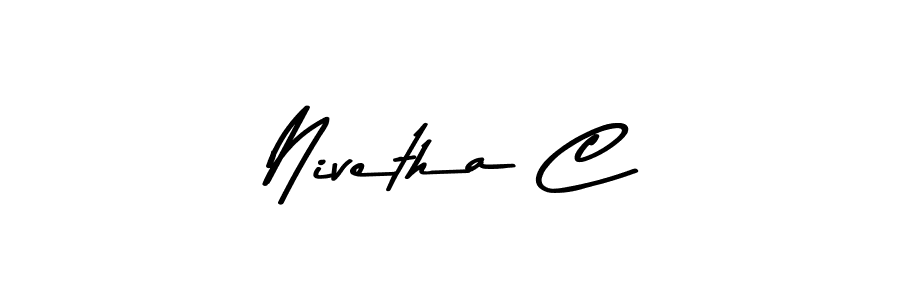 How to Draw Nivetha C signature style? Asem Kandis PERSONAL USE is a latest design signature styles for name Nivetha C. Nivetha C signature style 9 images and pictures png