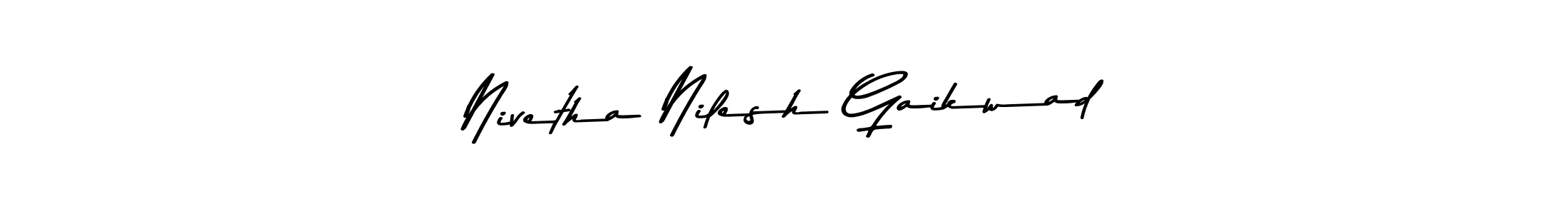 It looks lik you need a new signature style for name Nivetha Nilesh Gaikwad. Design unique handwritten (Asem Kandis PERSONAL USE) signature with our free signature maker in just a few clicks. Nivetha Nilesh Gaikwad signature style 9 images and pictures png