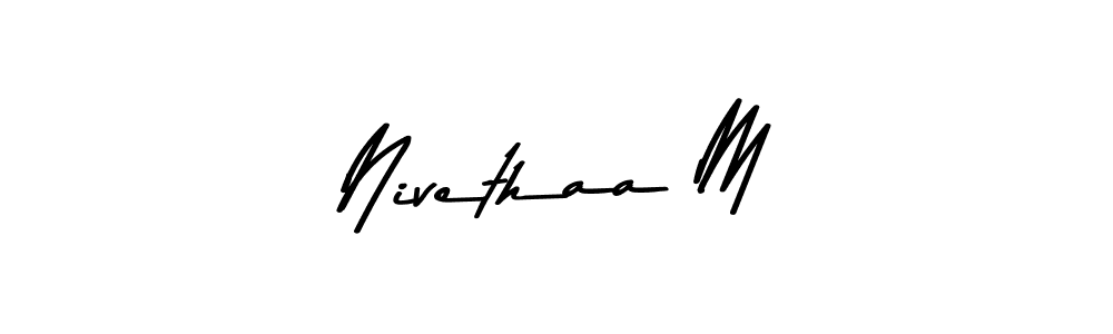 It looks lik you need a new signature style for name Nivethaa M. Design unique handwritten (Asem Kandis PERSONAL USE) signature with our free signature maker in just a few clicks. Nivethaa M signature style 9 images and pictures png