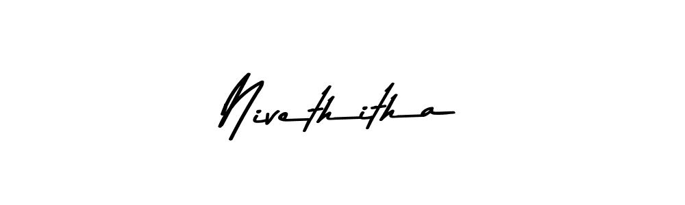 How to make Nivethitha signature? Asem Kandis PERSONAL USE is a professional autograph style. Create handwritten signature for Nivethitha name. Nivethitha signature style 9 images and pictures png