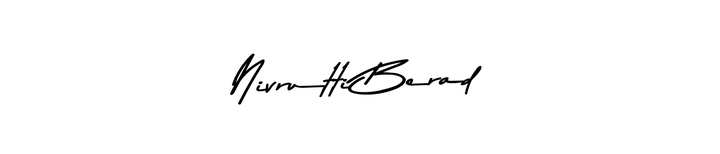 This is the best signature style for the Nivrutti Berad name. Also you like these signature font (Asem Kandis PERSONAL USE). Mix name signature. Nivrutti Berad signature style 9 images and pictures png