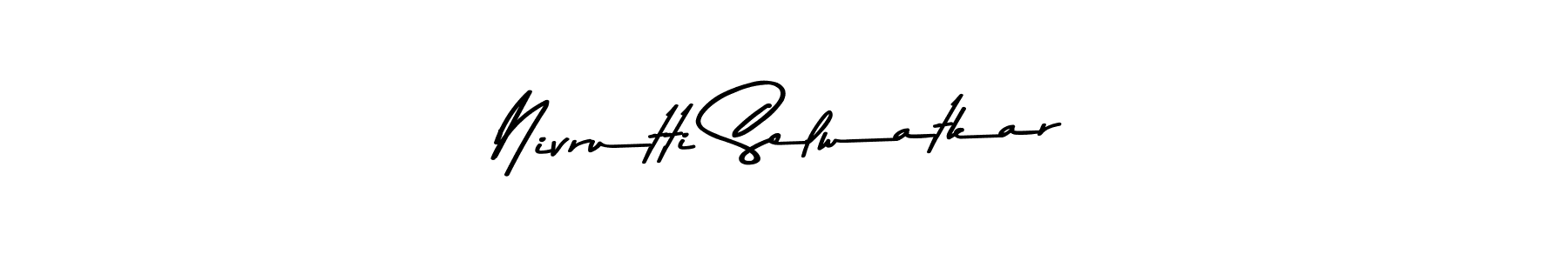 Design your own signature with our free online signature maker. With this signature software, you can create a handwritten (Asem Kandis PERSONAL USE) signature for name Nivrutti Selwatkar. Nivrutti Selwatkar signature style 9 images and pictures png