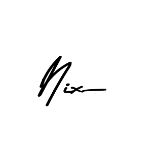 Use a signature maker to create a handwritten signature online. With this signature software, you can design (Asem Kandis PERSONAL USE) your own signature for name Nix. Nix signature style 9 images and pictures png