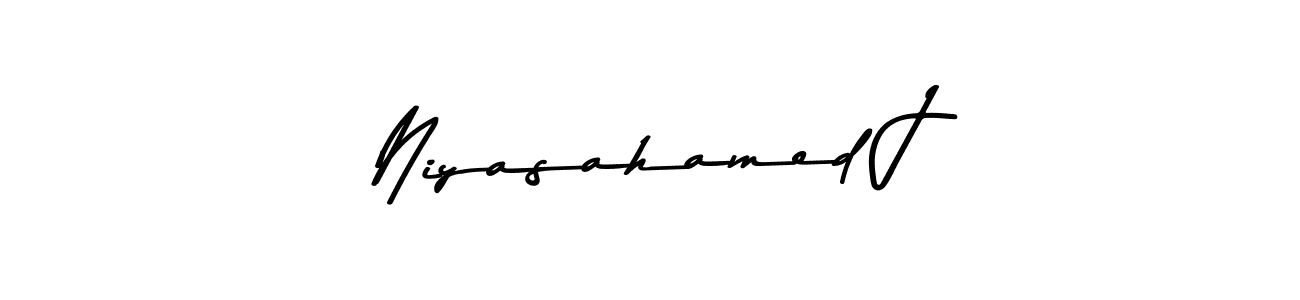 This is the best signature style for the Niyasahamed J name. Also you like these signature font (Asem Kandis PERSONAL USE). Mix name signature. Niyasahamed J signature style 9 images and pictures png
