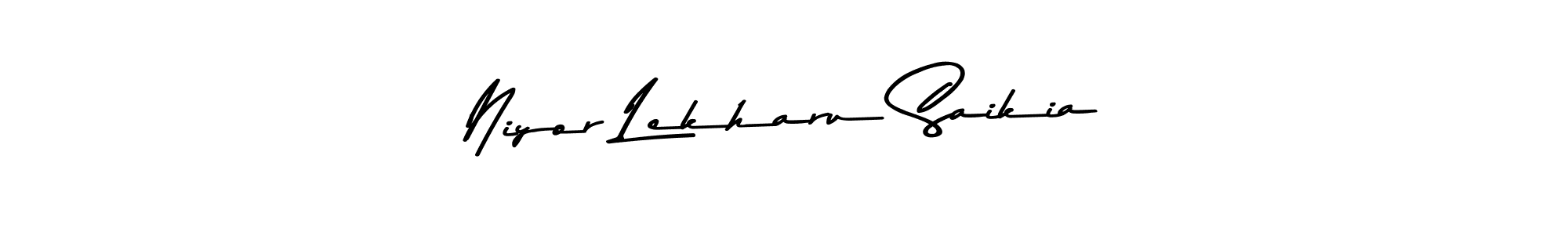 Niyor Lekharu Saikia stylish signature style. Best Handwritten Sign (Asem Kandis PERSONAL USE) for my name. Handwritten Signature Collection Ideas for my name Niyor Lekharu Saikia. Niyor Lekharu Saikia signature style 9 images and pictures png