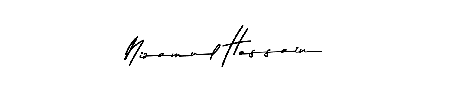 Use a signature maker to create a handwritten signature online. With this signature software, you can design (Asem Kandis PERSONAL USE) your own signature for name Nizamul Hossain. Nizamul Hossain signature style 9 images and pictures png