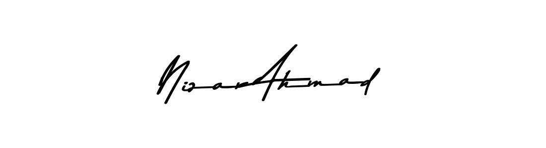 Make a beautiful signature design for name Nizar Ahmad. Use this online signature maker to create a handwritten signature for free. Nizar Ahmad signature style 9 images and pictures png