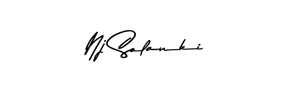 The best way (Asem Kandis PERSONAL USE) to make a short signature is to pick only two or three words in your name. The name Nj Solanki include a total of six letters. For converting this name. Nj Solanki signature style 9 images and pictures png