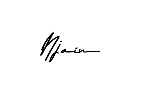 Create a beautiful signature design for name Njain. With this signature (Asem Kandis PERSONAL USE) fonts, you can make a handwritten signature for free. Njain signature style 9 images and pictures png